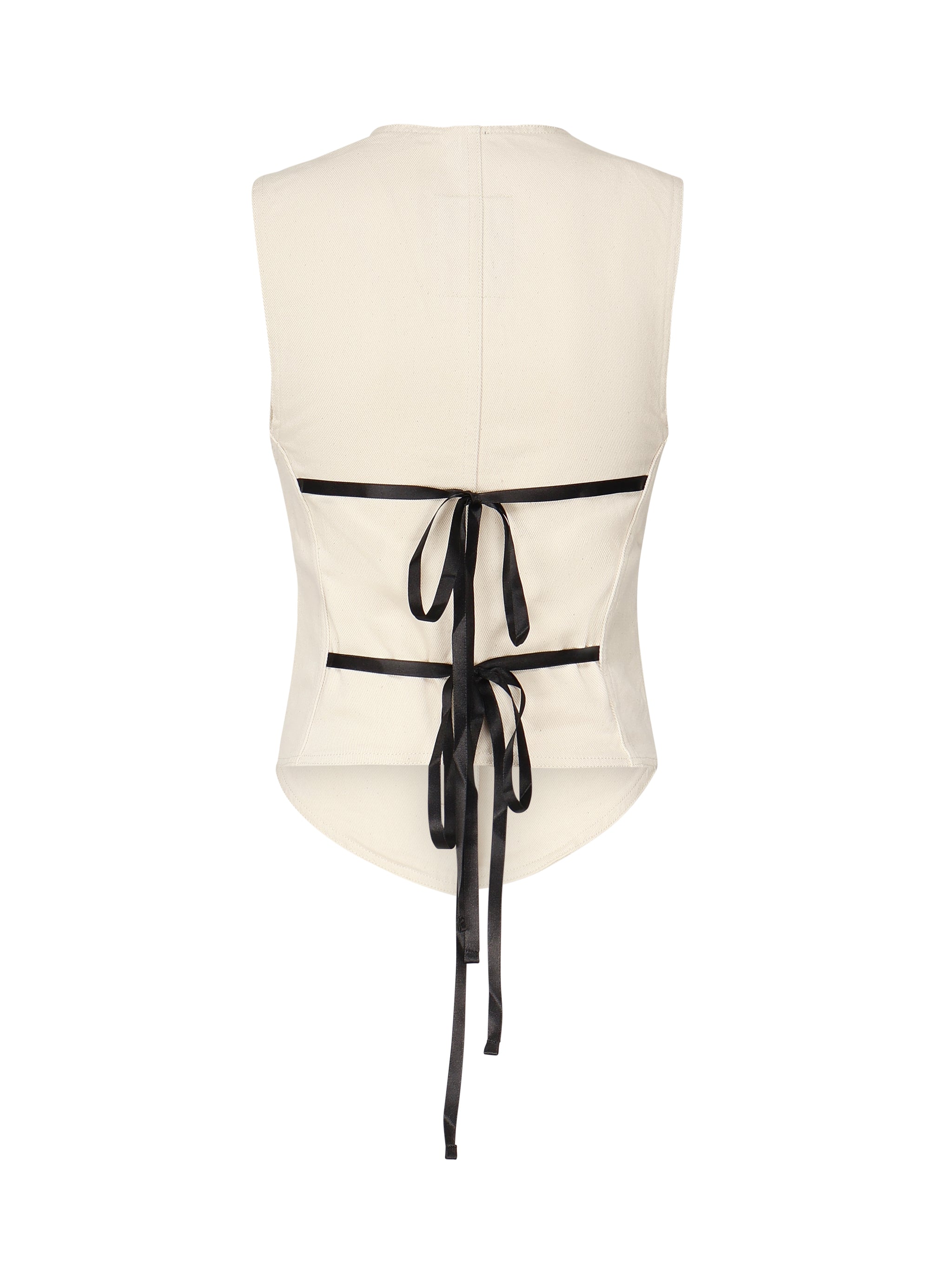 Gilet in drill di cotone 105072 A2JOC21 PINKO 