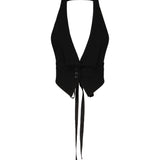Gilet con schiena scoperta <BR/> 105109 A2JLZ99 PINKO 