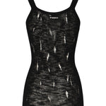 Canottiera a costine con strappi 105143 A2LPZ99 PINKO 