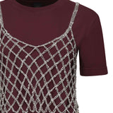 T-shirt cropped in cotone 105145 A2LTYI0 PINKO 