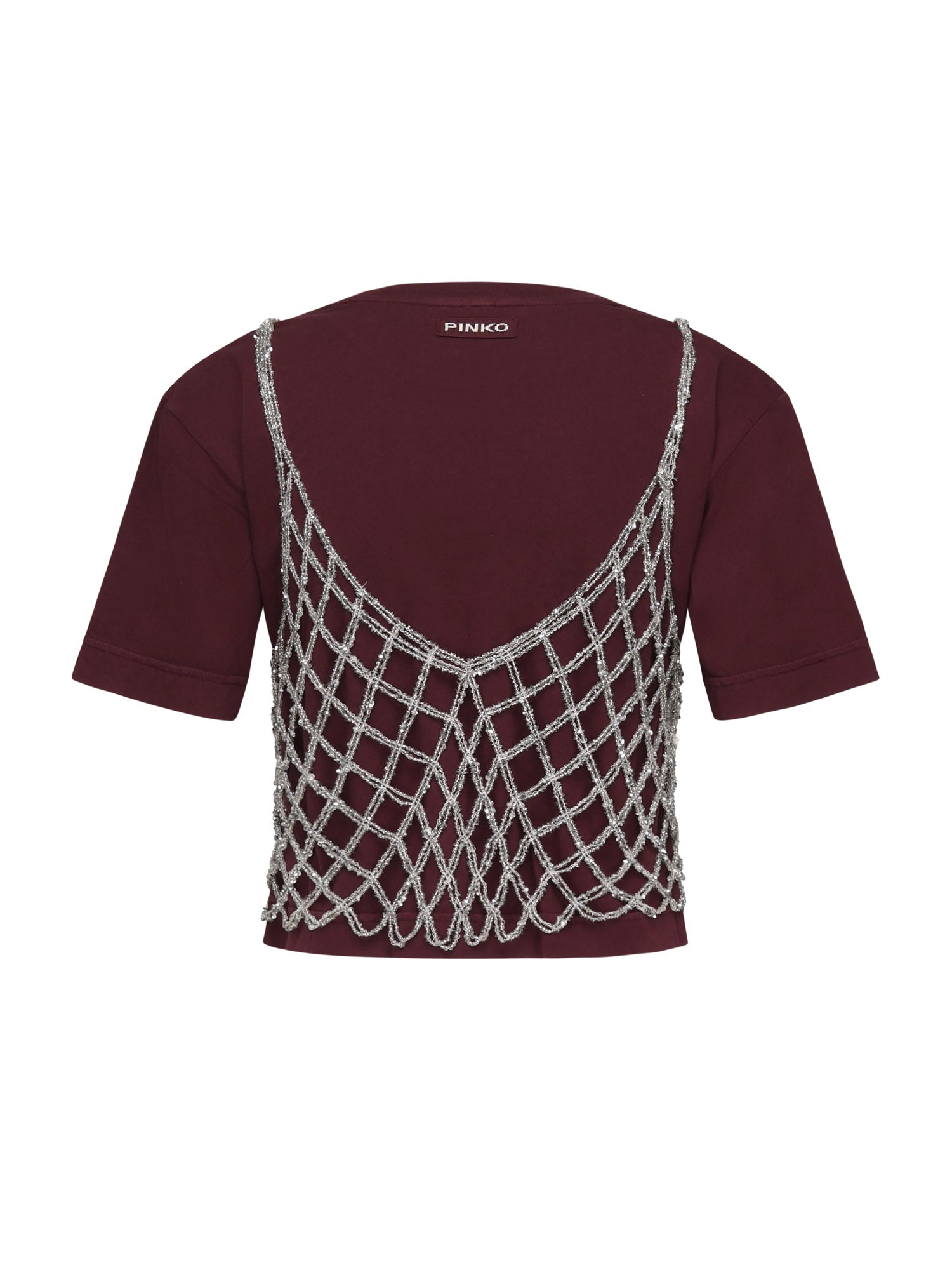 T-shirt cropped in cotone 105145 A2LTYI0 PINKO 