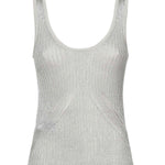 Canottiera in maglia metallizzata 105148 A2LOI12 PINKO 