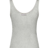 Canottiera in maglia metallizzata 105148 A2LOI12 PINKO 