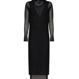 Vestito midi in cotone leggero 105154 A2LSZ99 PINKO 