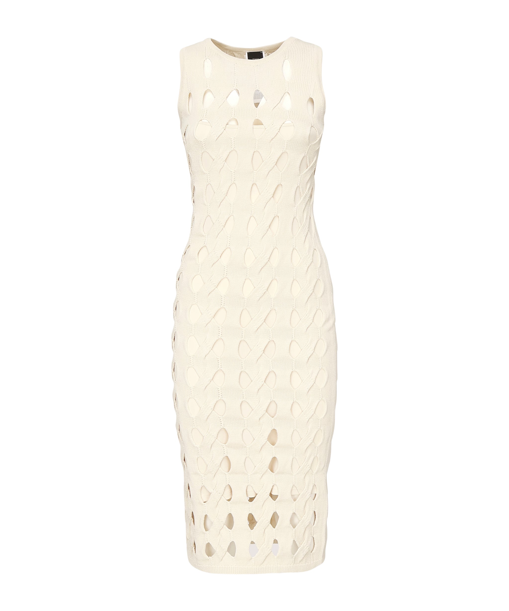 Abito midi in maglia traforata 105190 A2LWC00 PINKO 