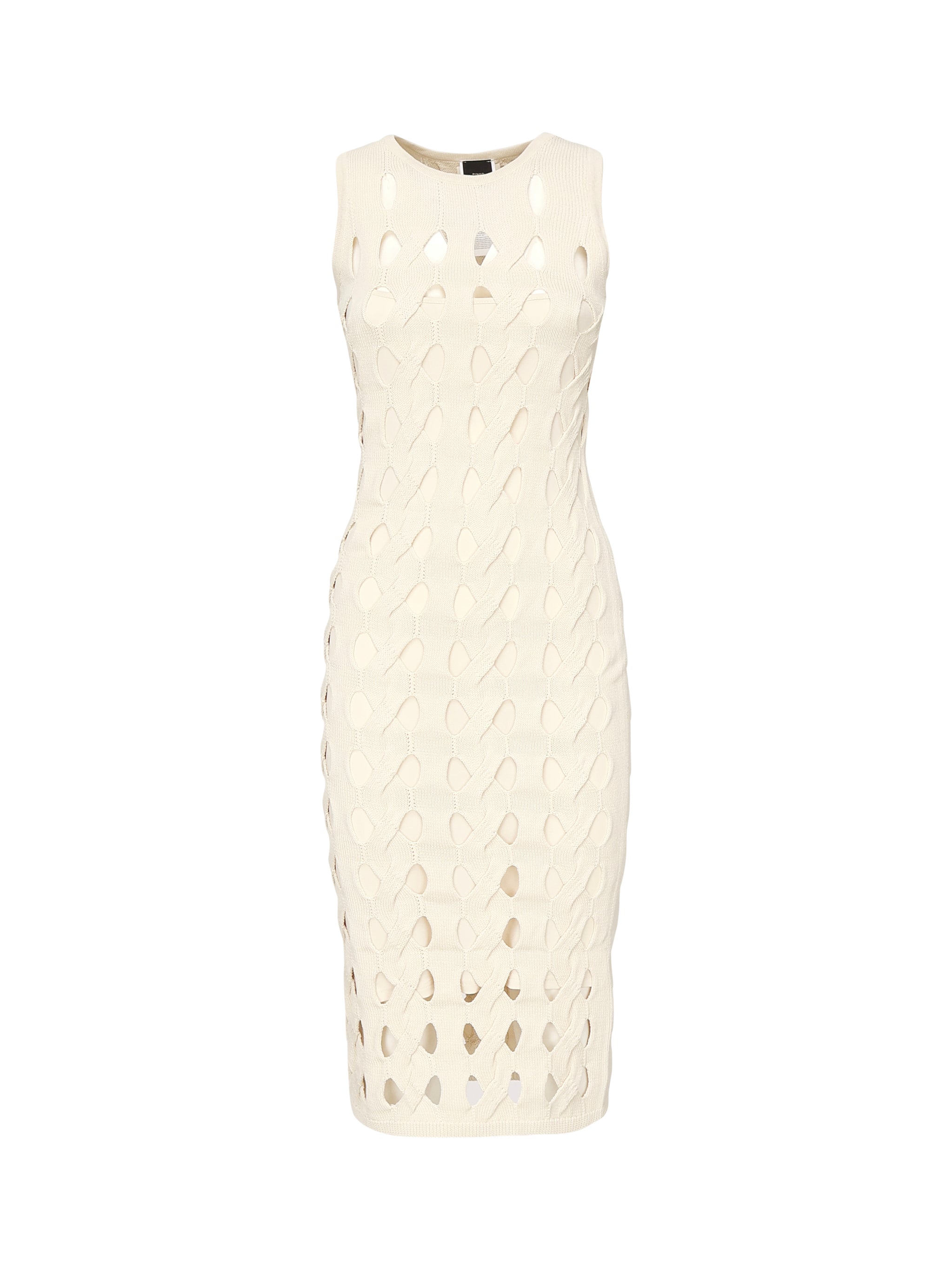 Abito midi in maglia traforata 105190 A2LWC00 PINKO 