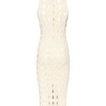 Abito midi in maglia traforata 105190 A2LWC00 PINKO 