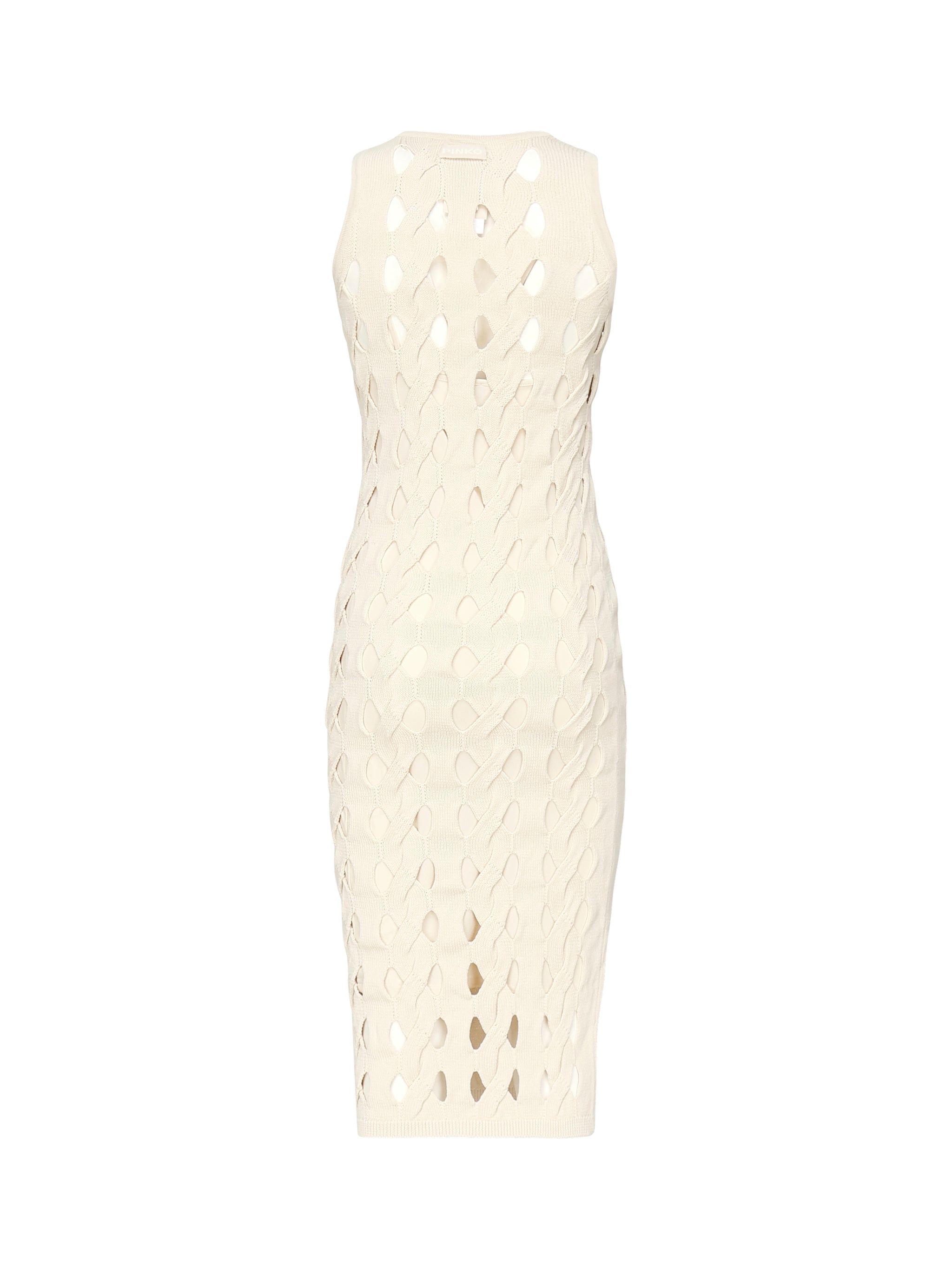 Abito midi in maglia traforata 105190 A2LWC00 PINKO 