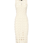 Abito midi in maglia traforata 105190 A2LWC00 PINKO 