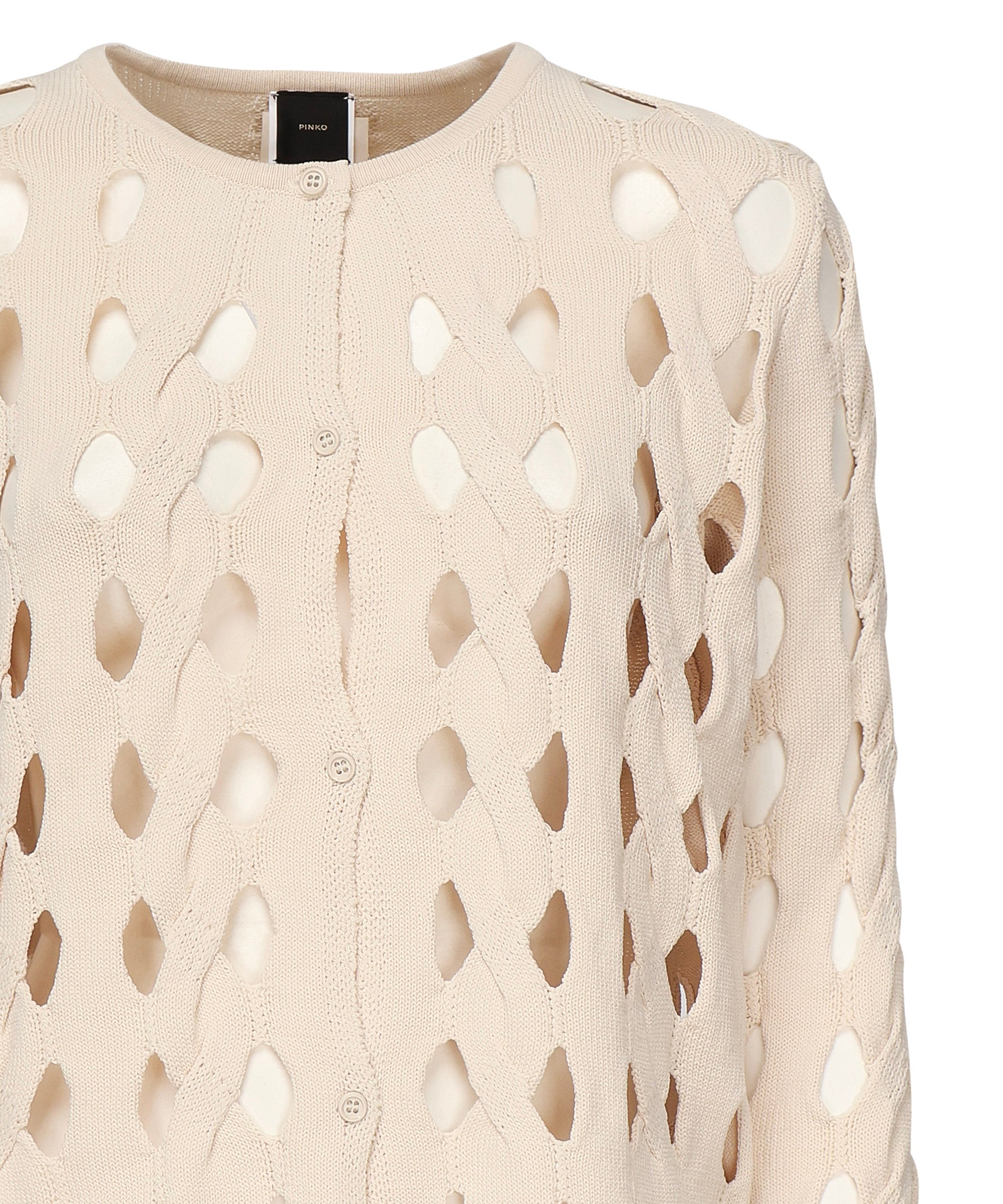 Cardigan in maglia traforata 105191 A2LWC00 PINKO 