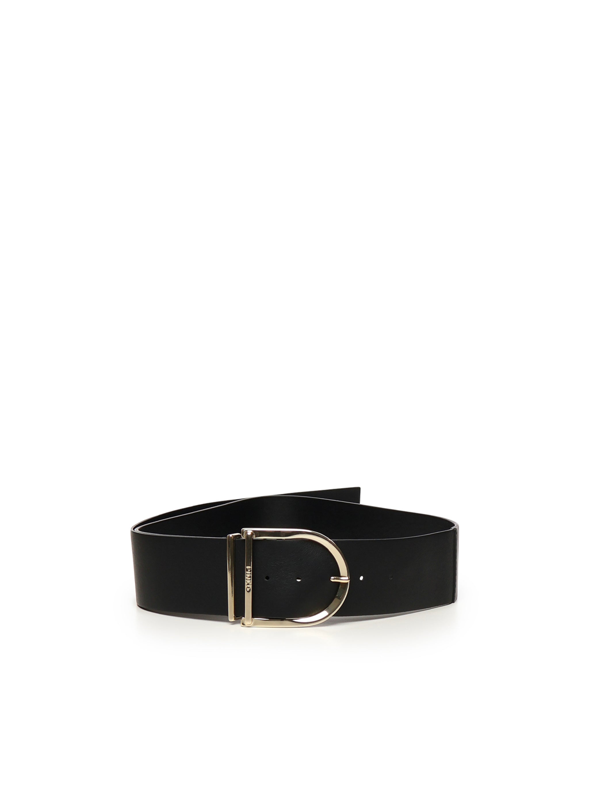 Cintura alta in pelle e nappa 6cm 105205 A2LYZ99L PINKO 