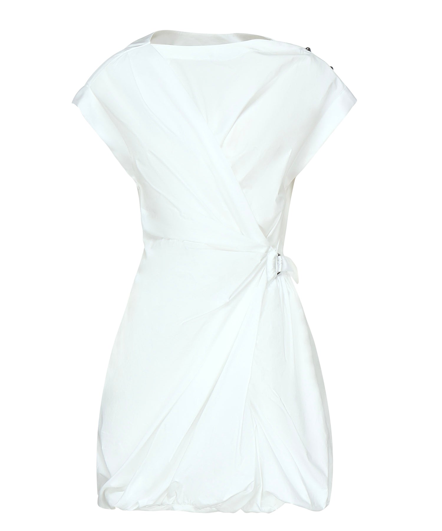 Mini abito in popeline con incrocio 105215 A2LDZ04 PINKO 