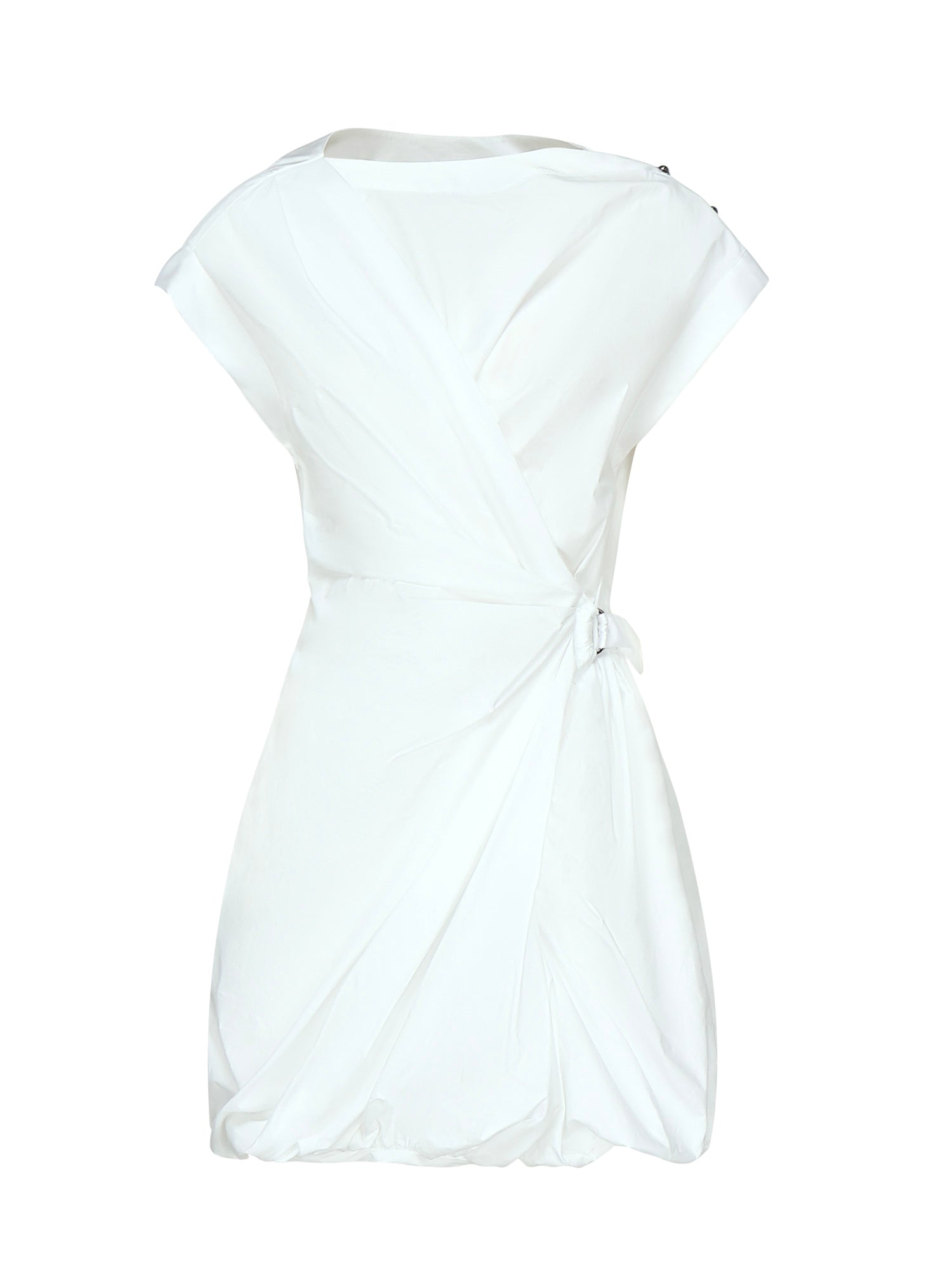 Mini abito in popeline con incrocio 105215 A2LDZ04 PINKO 