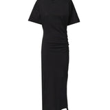 Abito lungo con spalle imbottite 105219 A2M2Z99 PINKO 