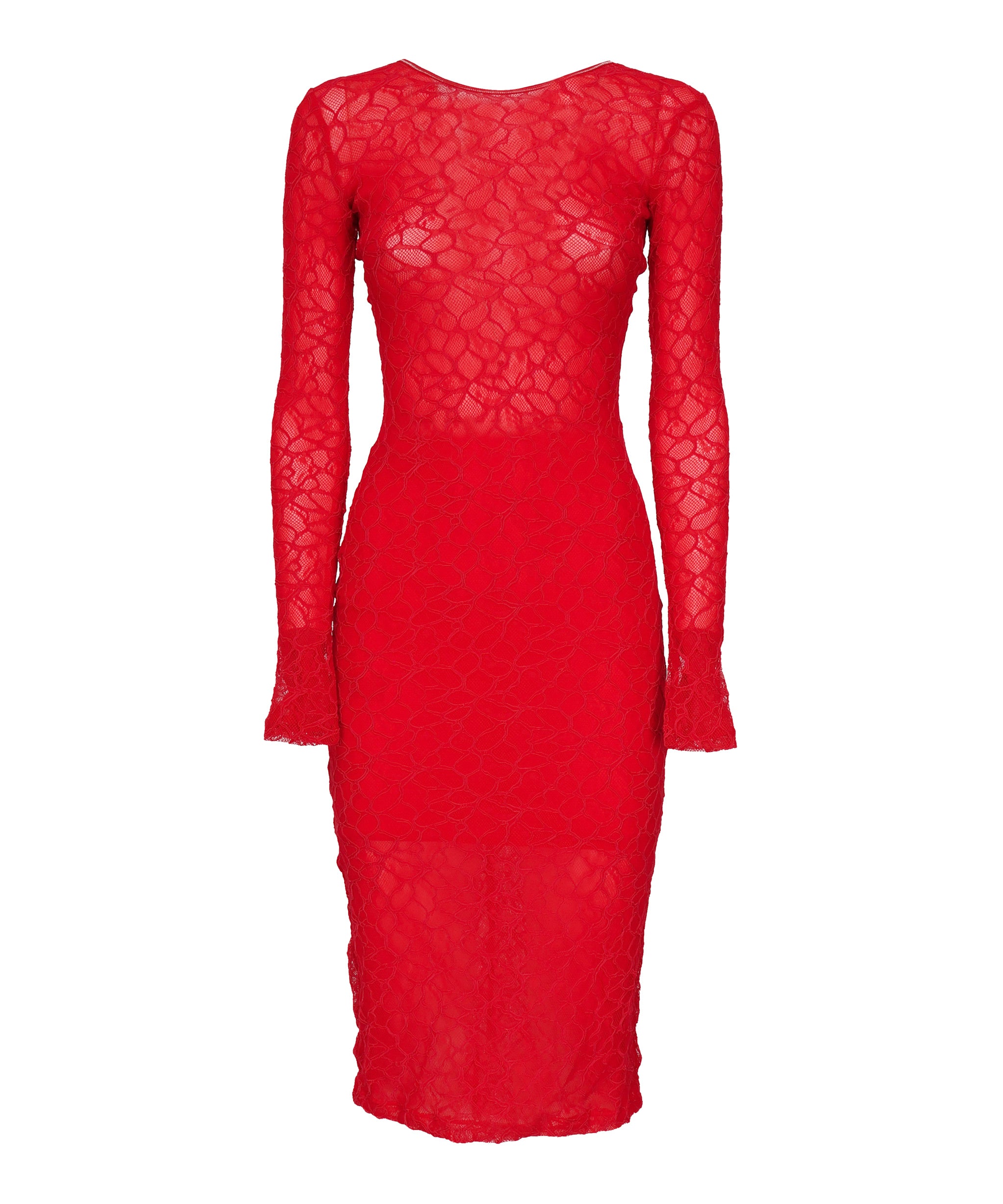 Abito in pizzo con schiena scoperta 105227 A2M5RA1 PINKO 