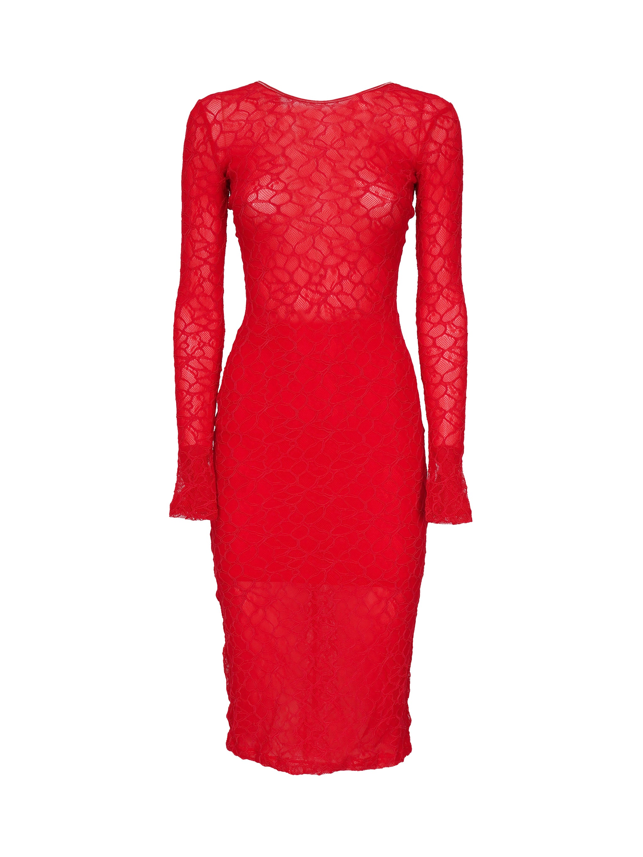 Abito in pizzo con schiena scoperta 105227 A2M5RA1 PINKO 