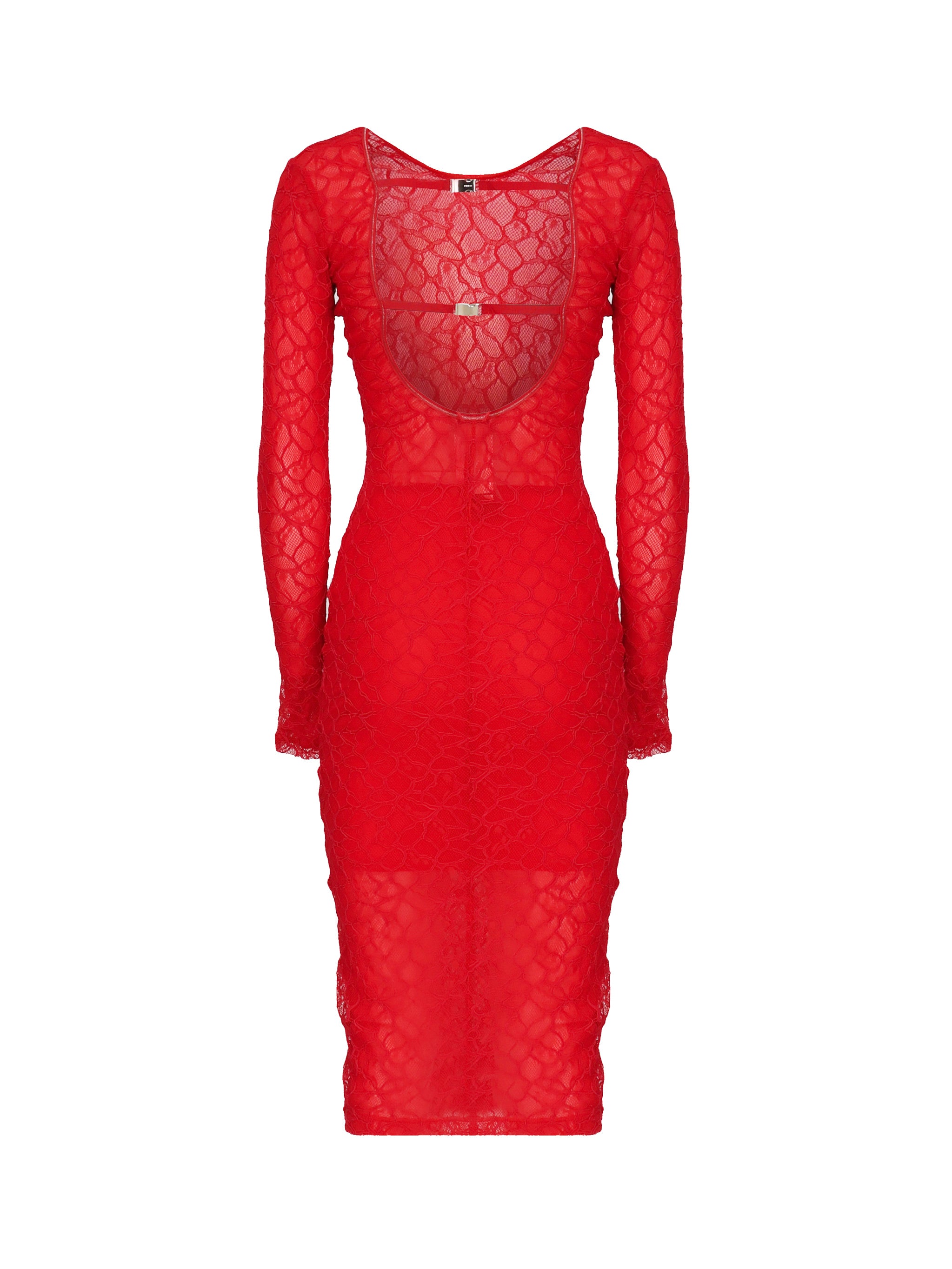 Abito in pizzo con schiena scoperta 105227 A2M5RA1 PINKO 
