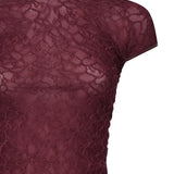Maglia aderente in pizzo 105228 A2M5R62 PINKO 
