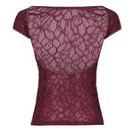 Maglia aderente in pizzo 105228 A2M5R62 PINKO 