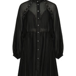 Mini abito in cotone e seta<BR/> 105278 A2M7Z99 PINKO 