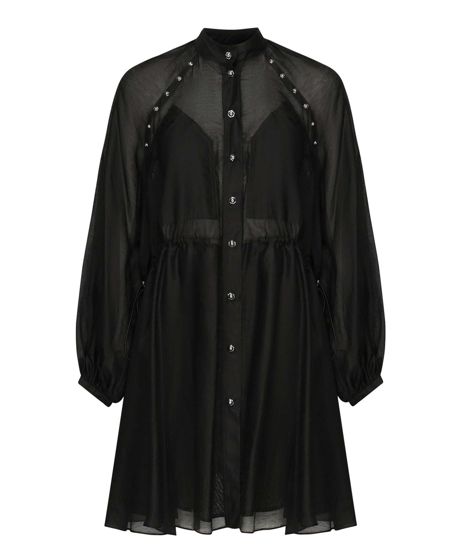 Mini abito in cotone e seta<BR/> 105278 A2M7Z99 PINKO 