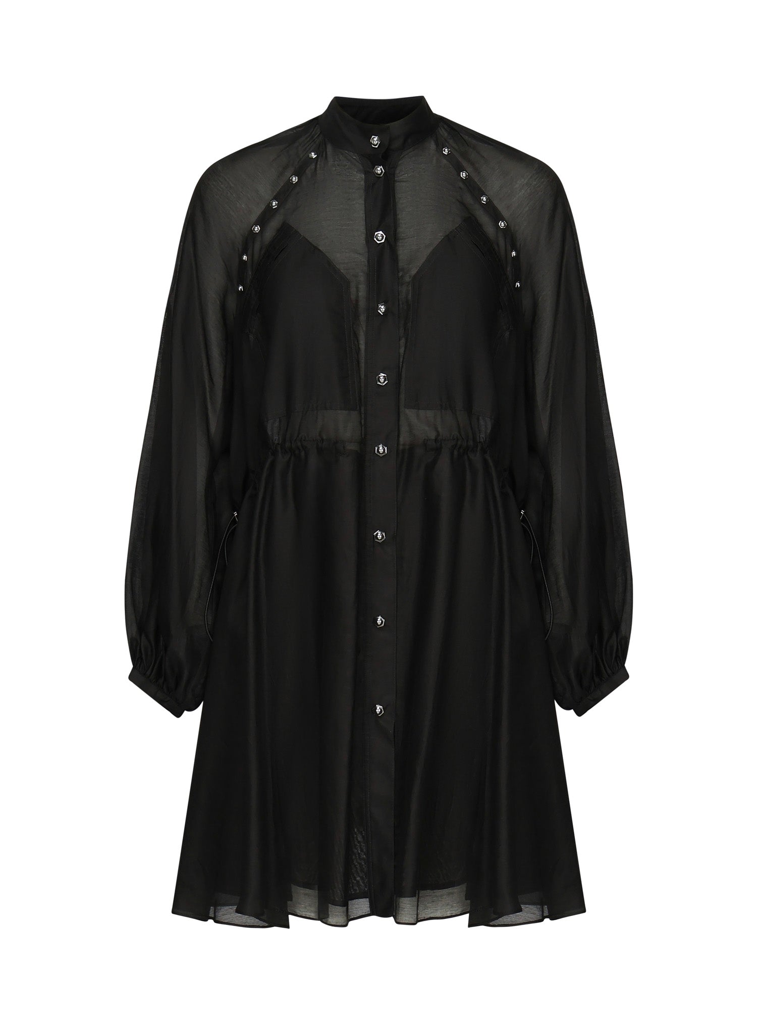 Mini abito in cotone e seta<BR/> 105278 A2M7Z99 PINKO 