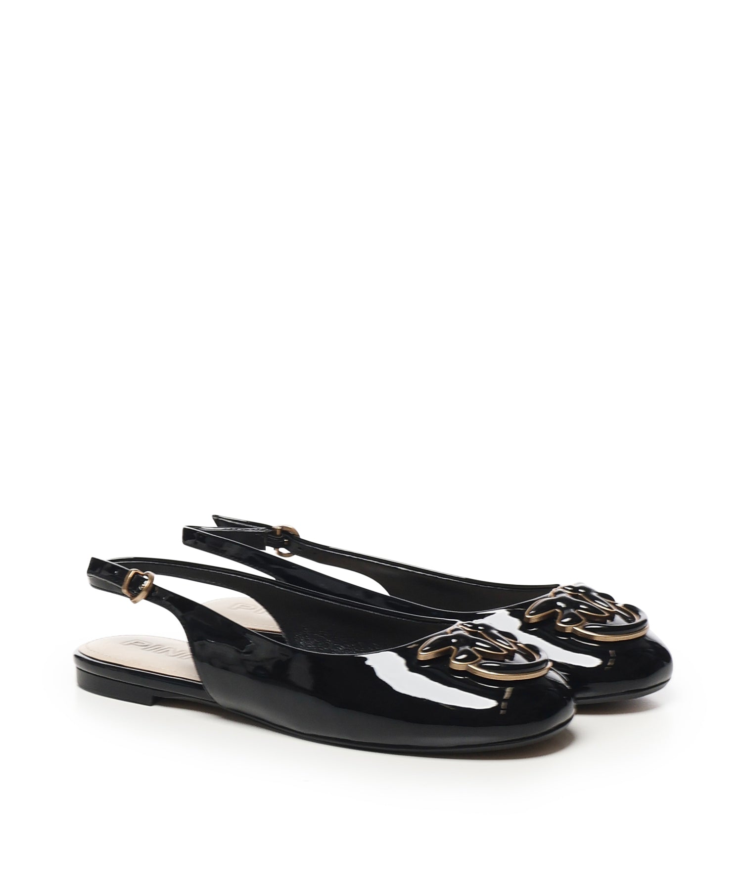 Ballerine in vernice con logo SD0247 E002Z99 PINKO 