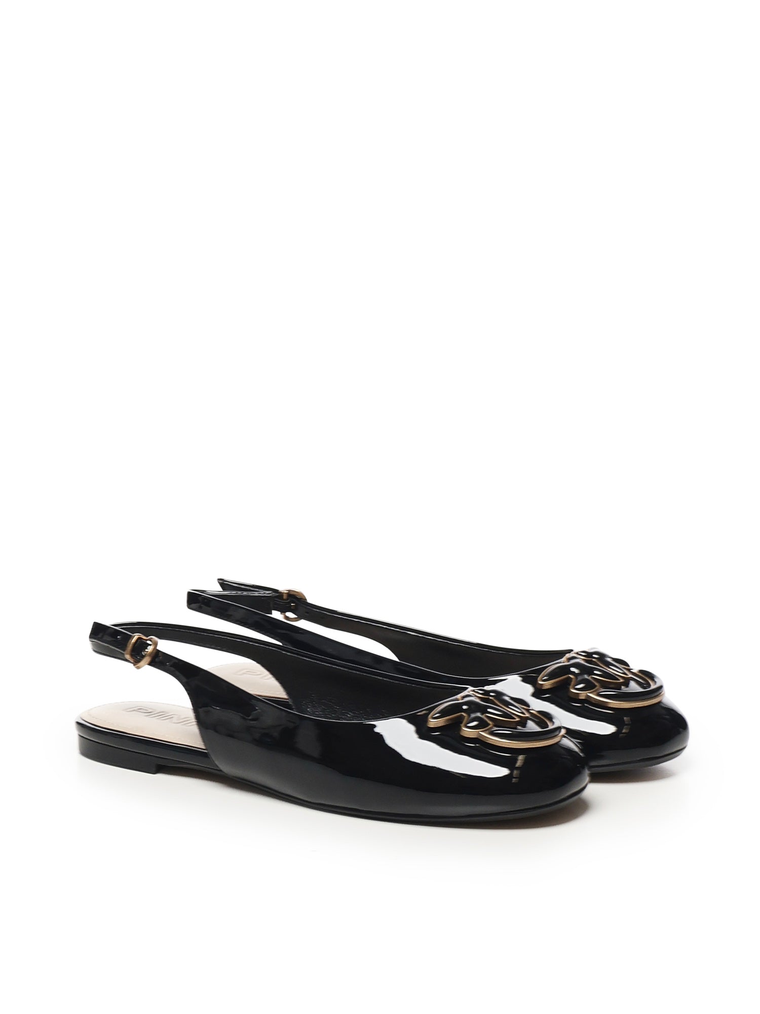 Ballerine in vernice con logo SD0247 E002Z99 PINKO 