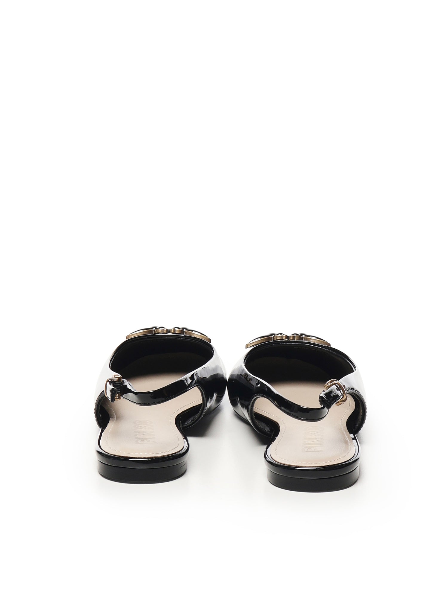 Ballerine in vernice con logo SD0247 E002Z99 PINKO 