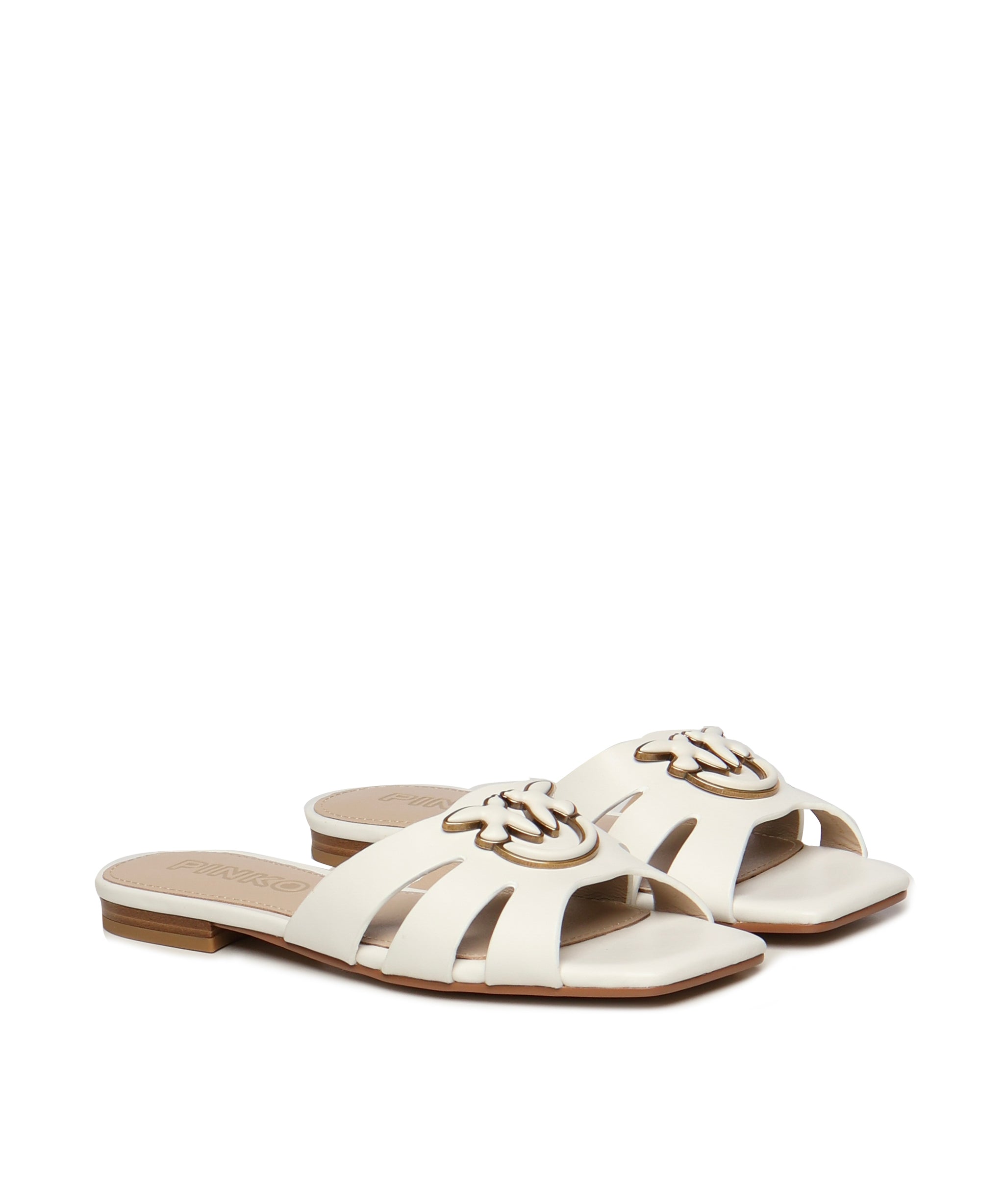 Ciabatte in nappa con logo SD0313 P003Z12 PINKO 