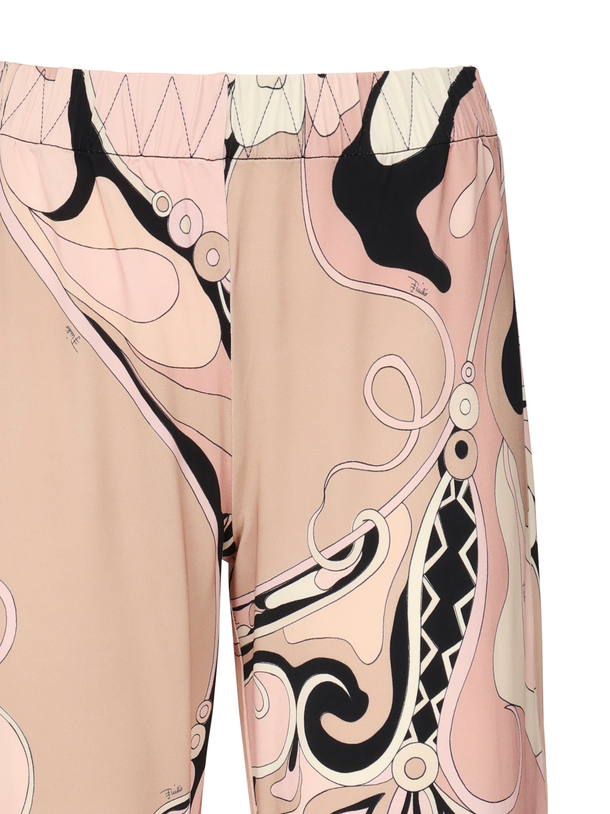 Pantaloni in jersey con stampa orchidee 5HJT31 5H737023 PUCCI 