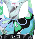 Crop top stampa orchidee 5HTP56 5H735025 PUCCI 