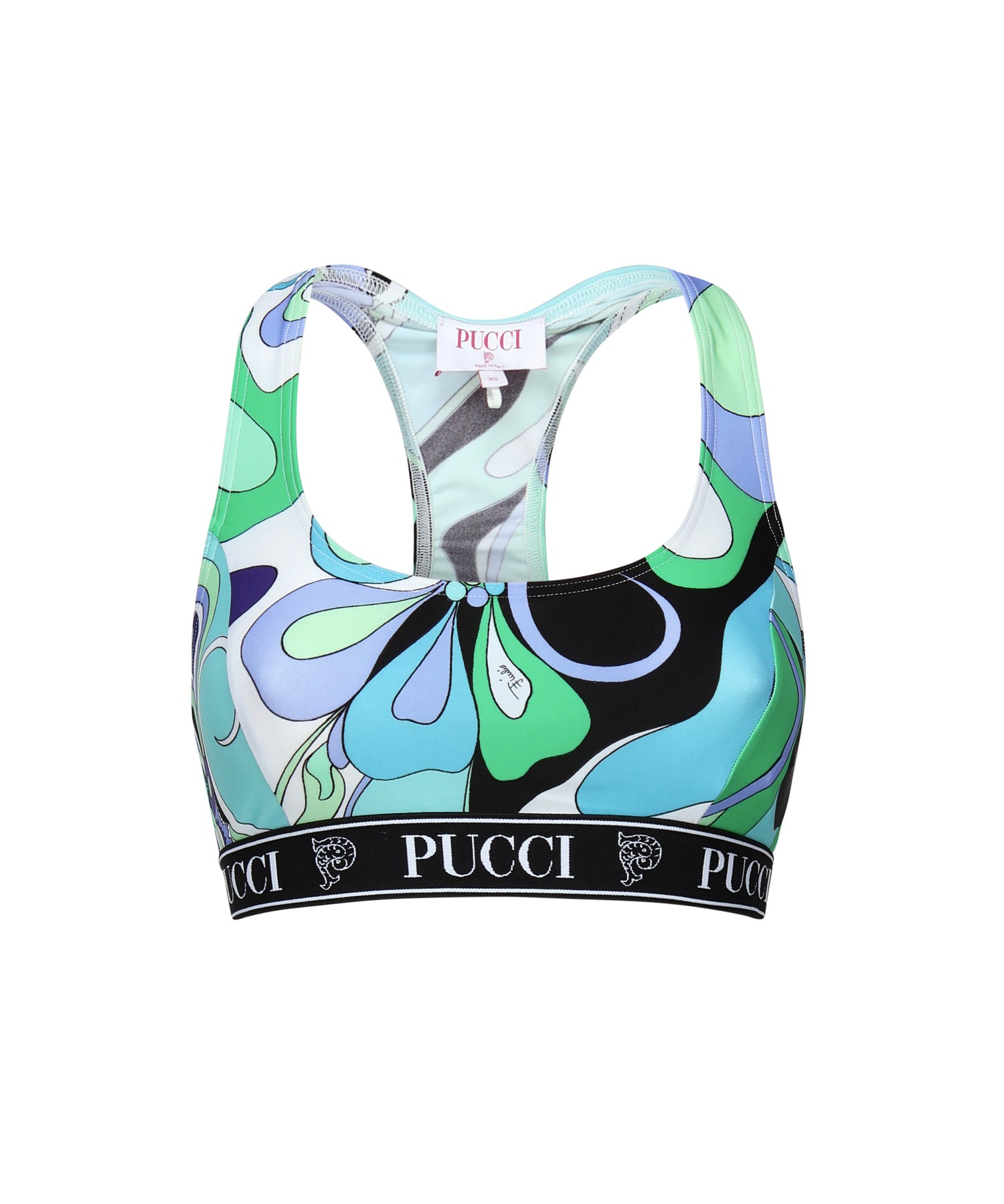 Crop top stampa orchidee 5HTP56 5H735025 PUCCI 
