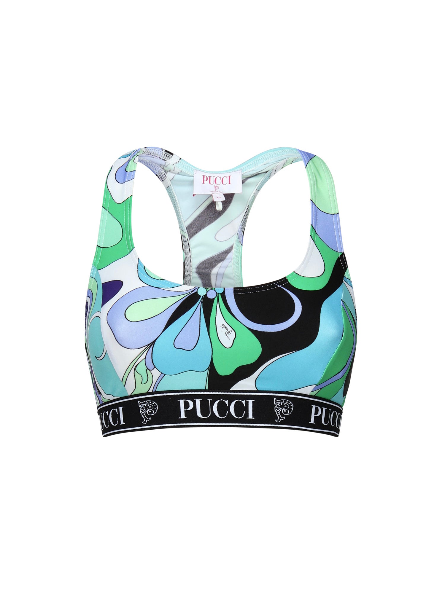 Crop top stampa orchidee 5HTP56 5H735025 PUCCI 