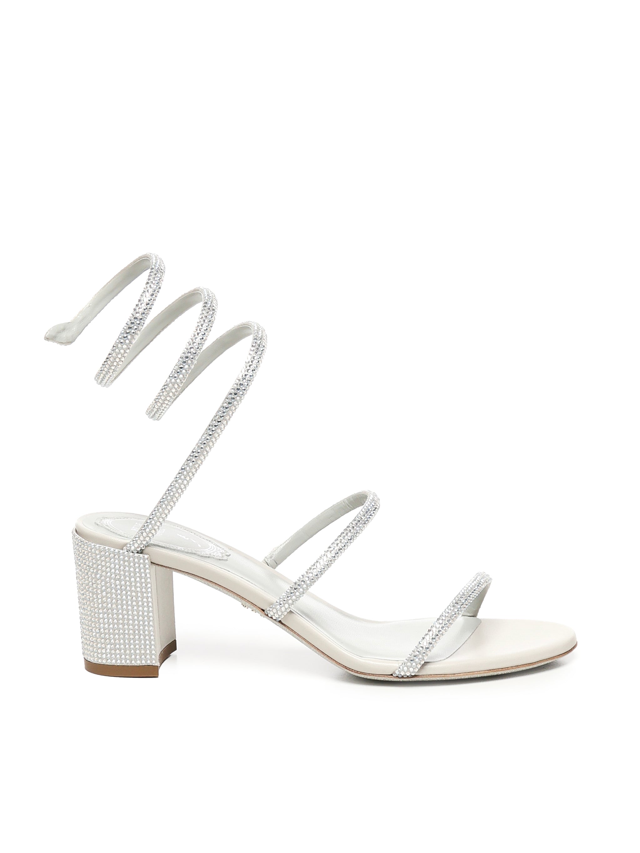 Sandali Cleo in raso con cristalli<BR/> C12037 060R001X623 RENÉ CAOVILLA 