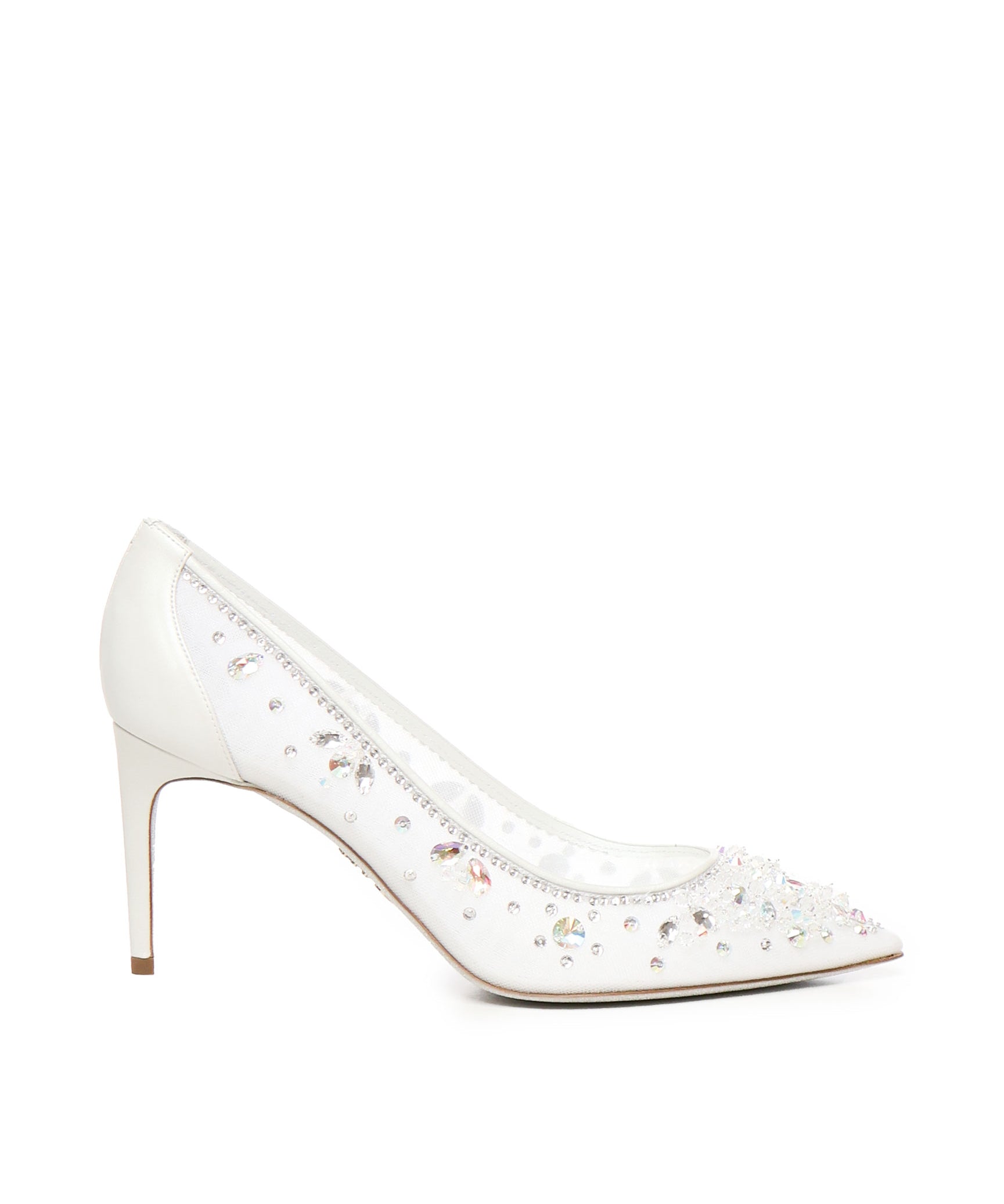 Scarpe con tacco di Cenerentola da 75 mm C12292 080CRINV155 RENÉ CAOVILLA 