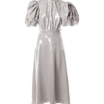 Abito midi a palloncino con paillettes 113871 039 ROTATE 