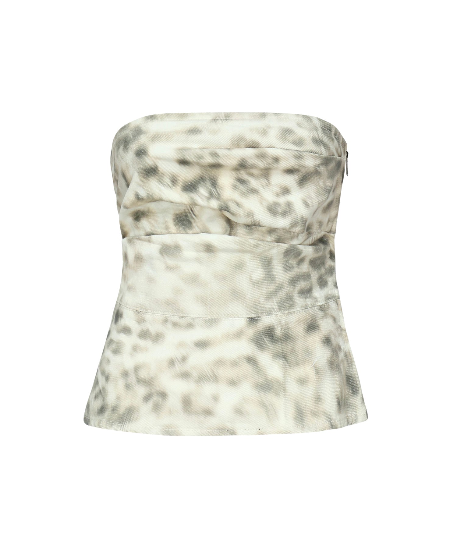 Top in denim con stampa 114504 2930 ROTATE 