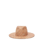 Fedora in paglia con logo FDR036067PS25 STR-9P-MICSRBBEIGE RED RUSLAN BAGINSKIY 