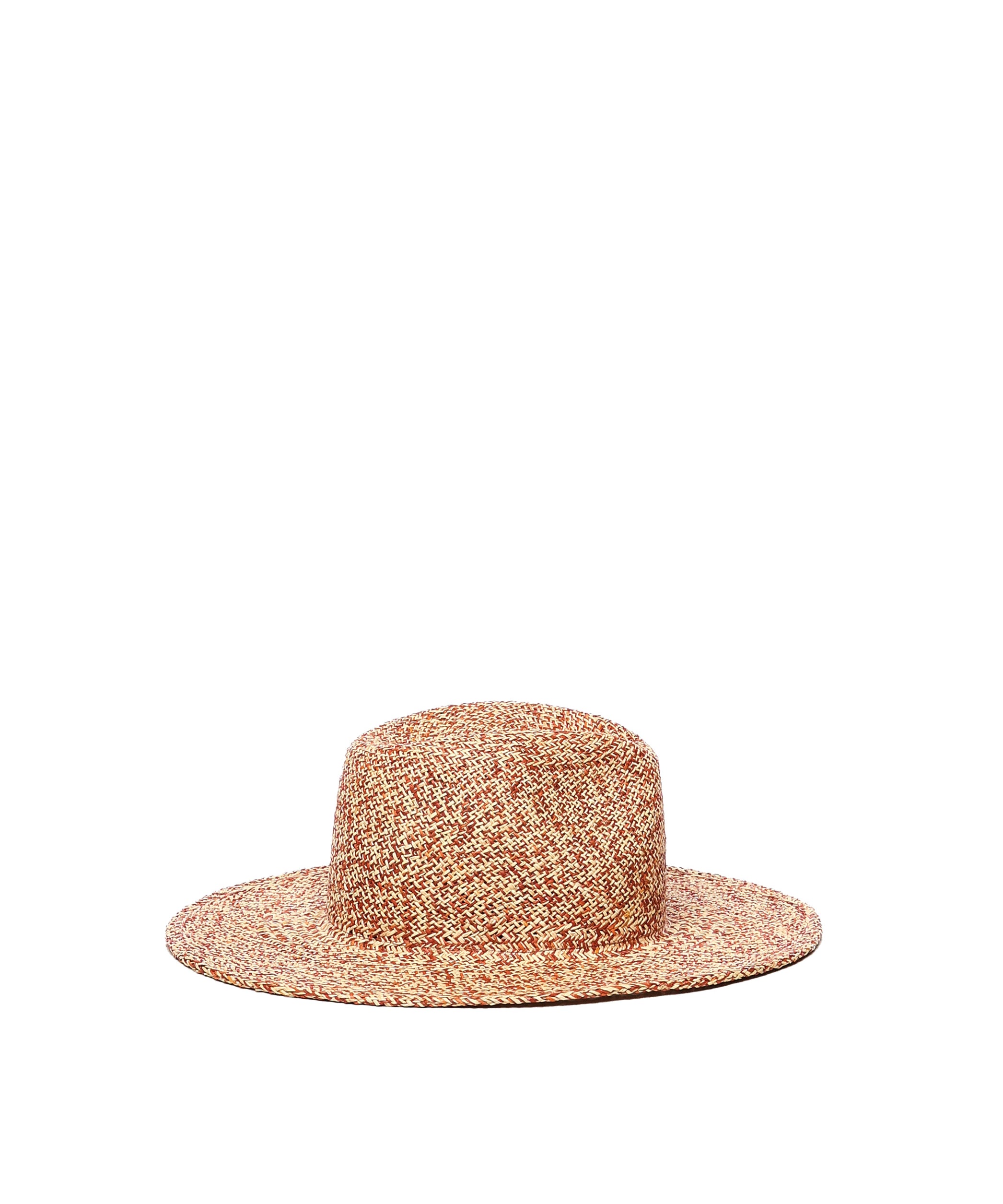 Fedora in paglia con logo FDR036067PS25 STR-9P-MICSRBBEIGE RED RUSLAN BAGINSKIY 