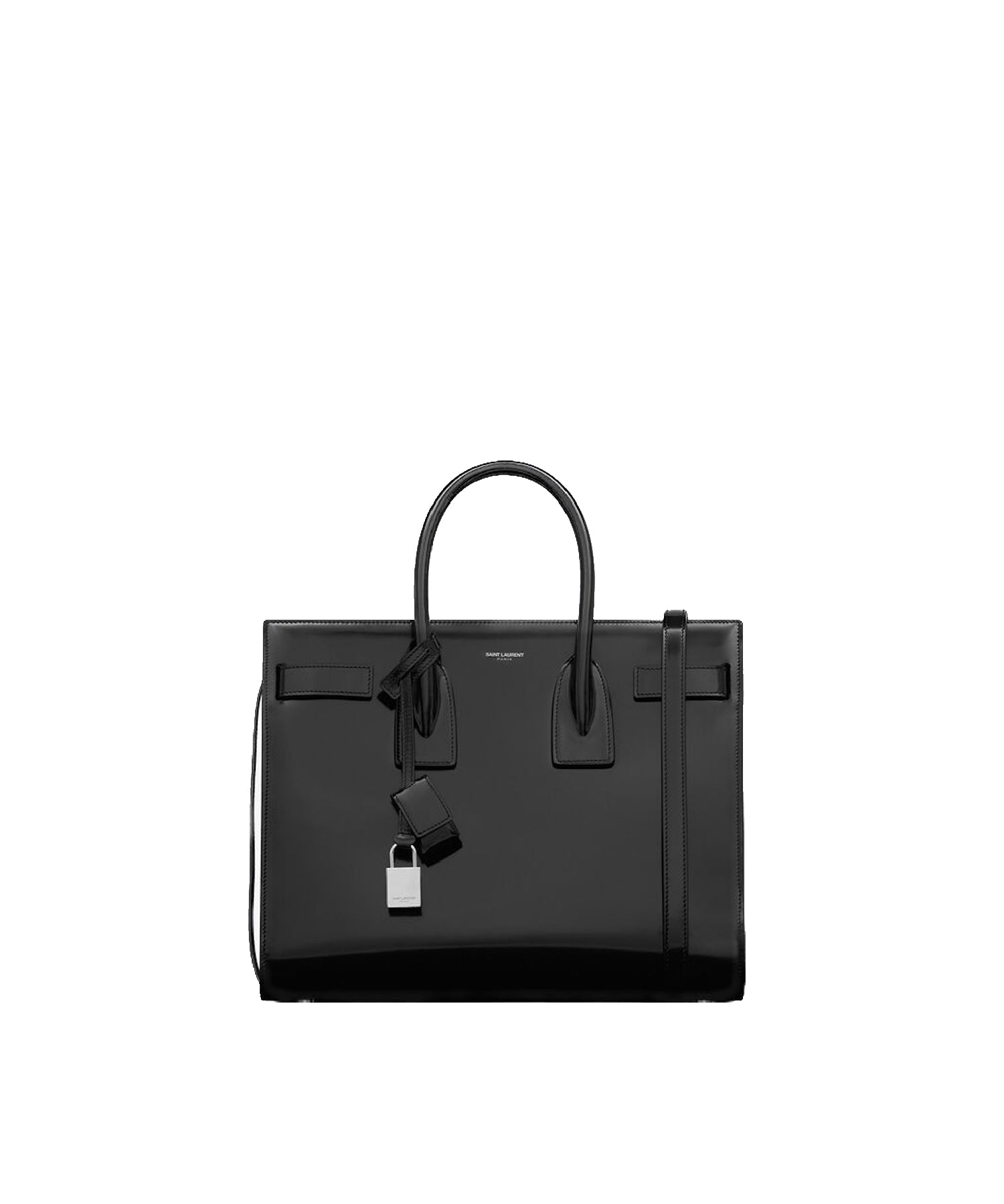 Borsa Sac De Jour in pelle verniciata 398709 AAB9H1000 SAINT LAURENT 