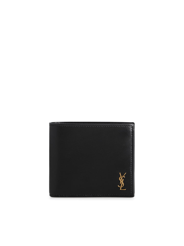 Portafoglio cassandre east/west in pelle lucida 607727 02G0W1000 SAINT LAURENT 