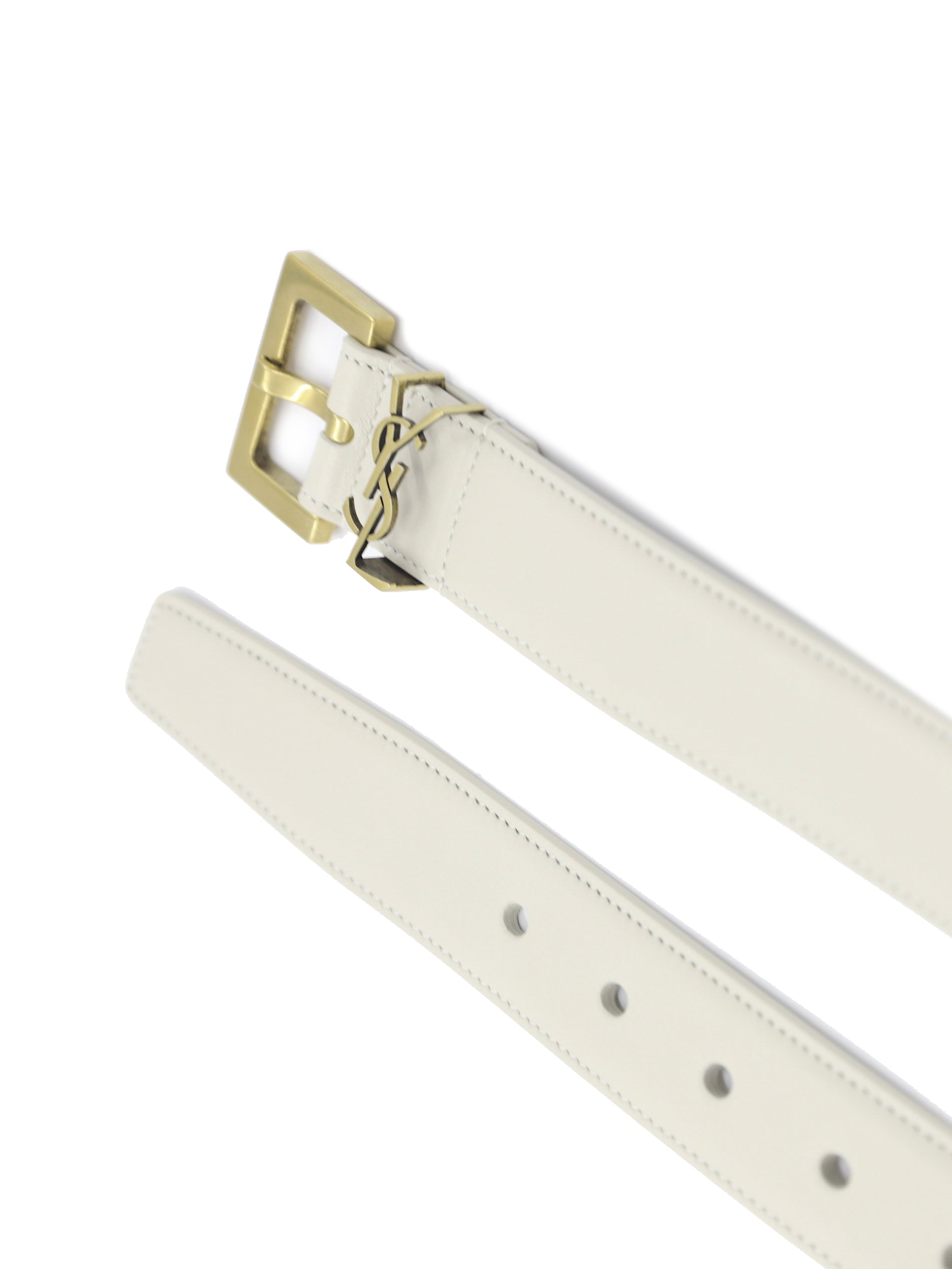 Cintura cassandre in pelle box lucida 634437 BOO0W9207 SAINT LAURENT 