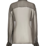 Camicia in chiffon trasparente 788262 Y065W3261 SAINT LAURENT 