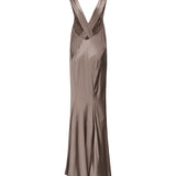 Abito lungo incrociato sulla schiena 797615 Y001W2783 SAINT LAURENT 