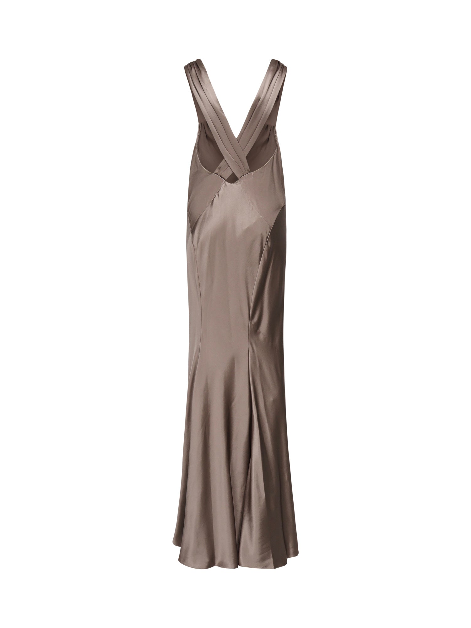 Abito lungo incrociato sulla schiena 797615 Y001W2783 SAINT LAURENT 