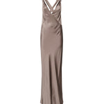 Abito lungo incrociato sulla schiena 797615 Y001W2783 SAINT LAURENT 