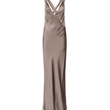 Abito lungo incrociato sulla schiena 797615 Y001W2783 SAINT LAURENT 