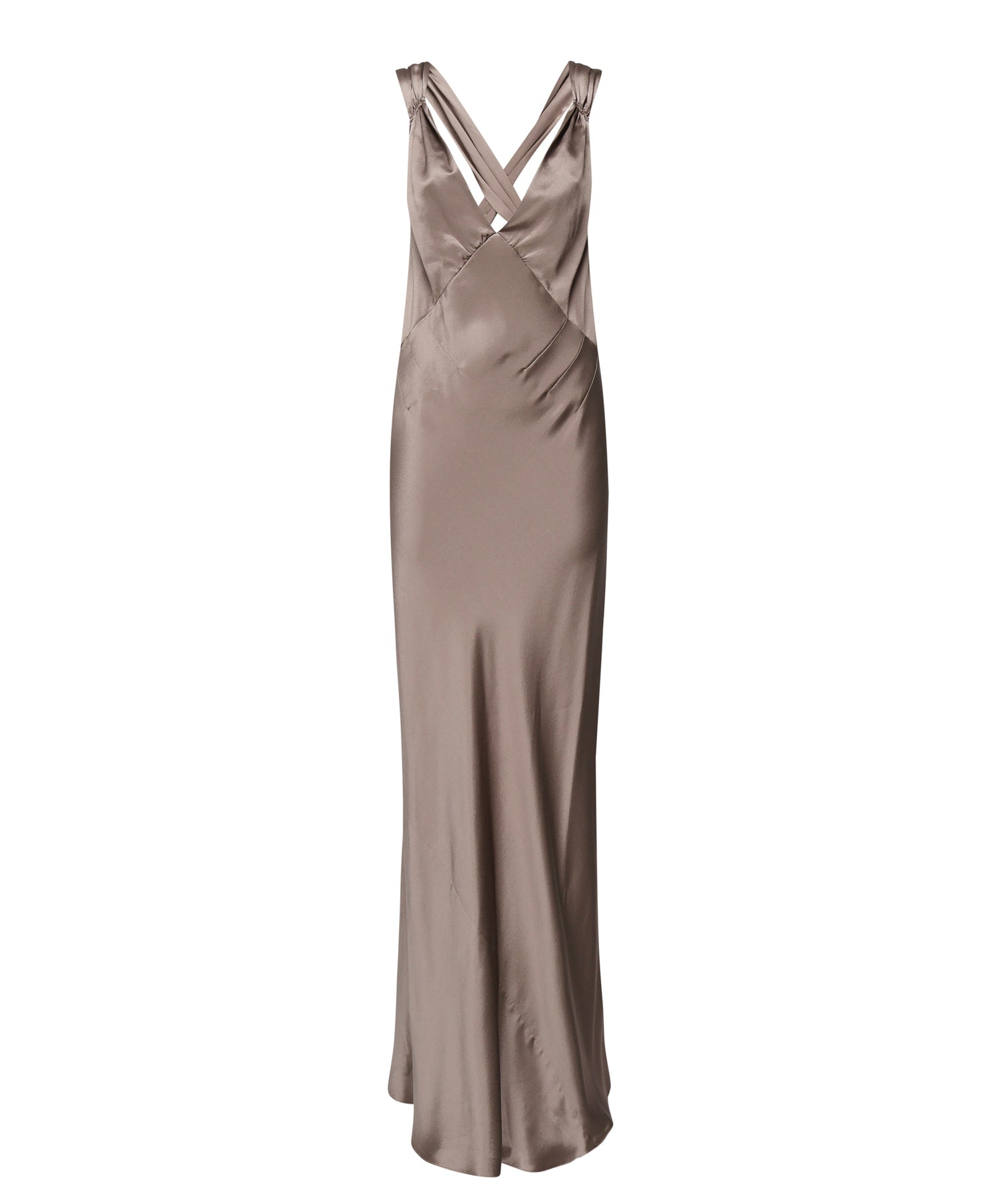 Abito lungo incrociato sulla schiena 797615 Y001W2783 SAINT LAURENT 