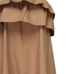 Abito arricciato in serge di cotone 818380 YZ9AN2560 SAINT LAURENT 